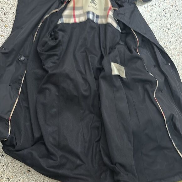 Burberry London navy blue rain lightweight trench coat US 10 - Picture 9 of 13